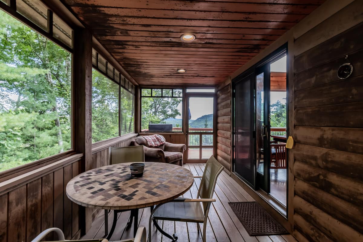 Another view of The Lakefront Cabin in Bryant Pond, Maine