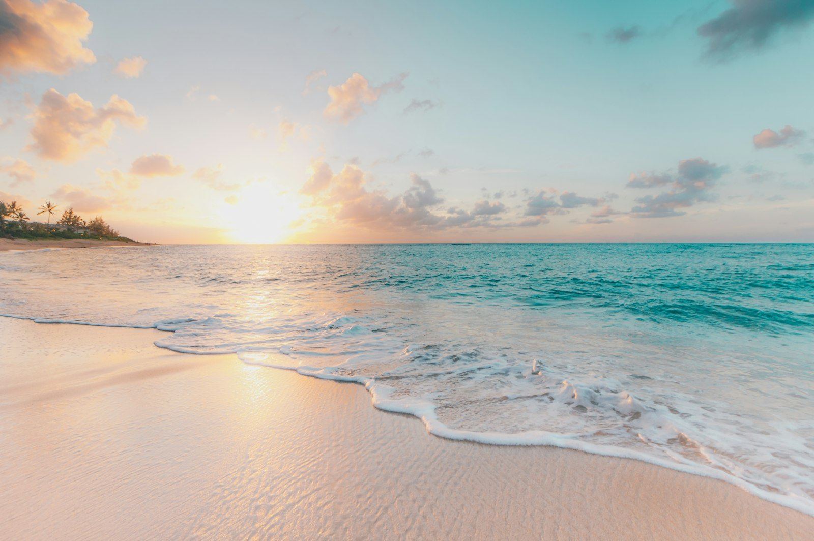Calm Gulf Coast water at soft light
